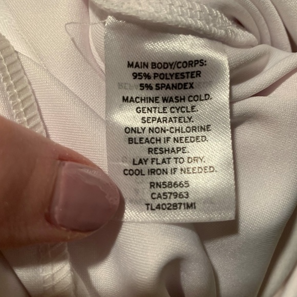 Leith Deep V-neck Sleeveless Jumpsuit in White Medium NWT Flawed - Picture 6 of 9